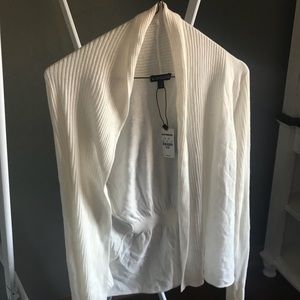 EXPRESS White/cream colored cardigan